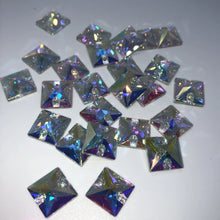 Load image into Gallery viewer, Square 3240 Sew on Rhinestones (10 pcs) - Flawless Crystals