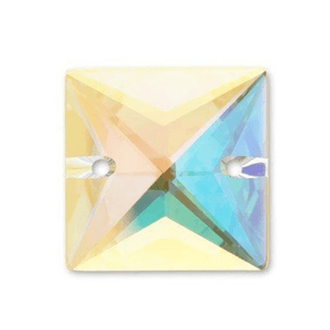 Square 3240 Sew on Rhinestones (10 pcs) - Flawless Crystals