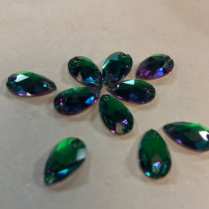 Pear Sew on Rhinestones - 3230 (10 pcs) - Flawless Crystals