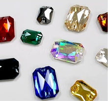 Load image into Gallery viewer, Rectangle sew on rhinestones (10pcs) - Flawless Crystals