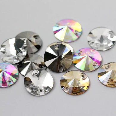 Rivoli Sew on Rhinestones - 3200 (10 pcs) - Flawless Crystals