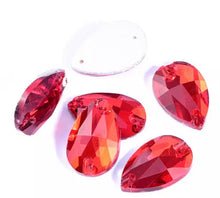 Load image into Gallery viewer, Pear Sew on Rhinestones - 3230 (10 pcs) - Flawless Crystals