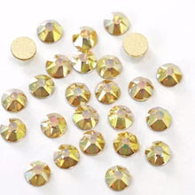 Load image into Gallery viewer, Citrine AB Rhinestones - Flawless Crystals