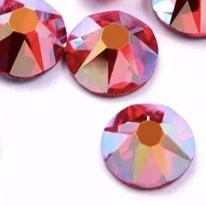 Light Siam AB Rhinestones - Flawless Crystals