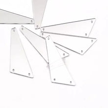 Load image into Gallery viewer, Scalene Triangle Sew on Mirrors (50x40x20mm) - Flawless Crystals