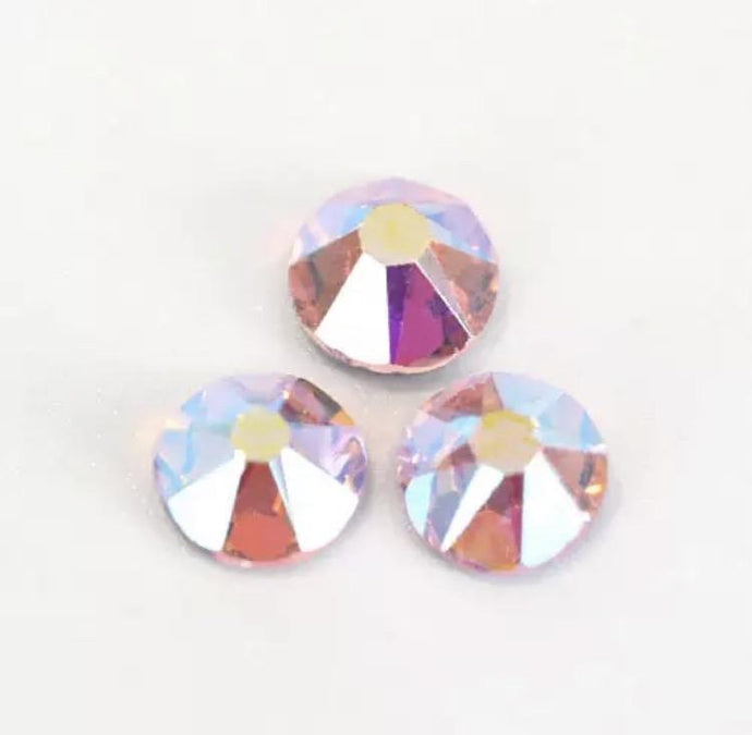 Light Rose AB Rhinestones - Flawless Crystals