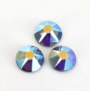 Tanzanite AB Rhinestones - Flawless Crystals