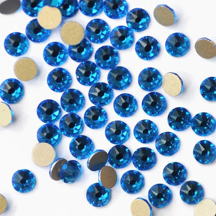 Capri Blue Rhinestones - Flawless Crystals